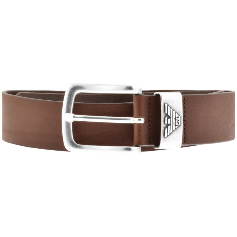 Alternative Image for ProductEmporio Armani Leather Belt Brown1